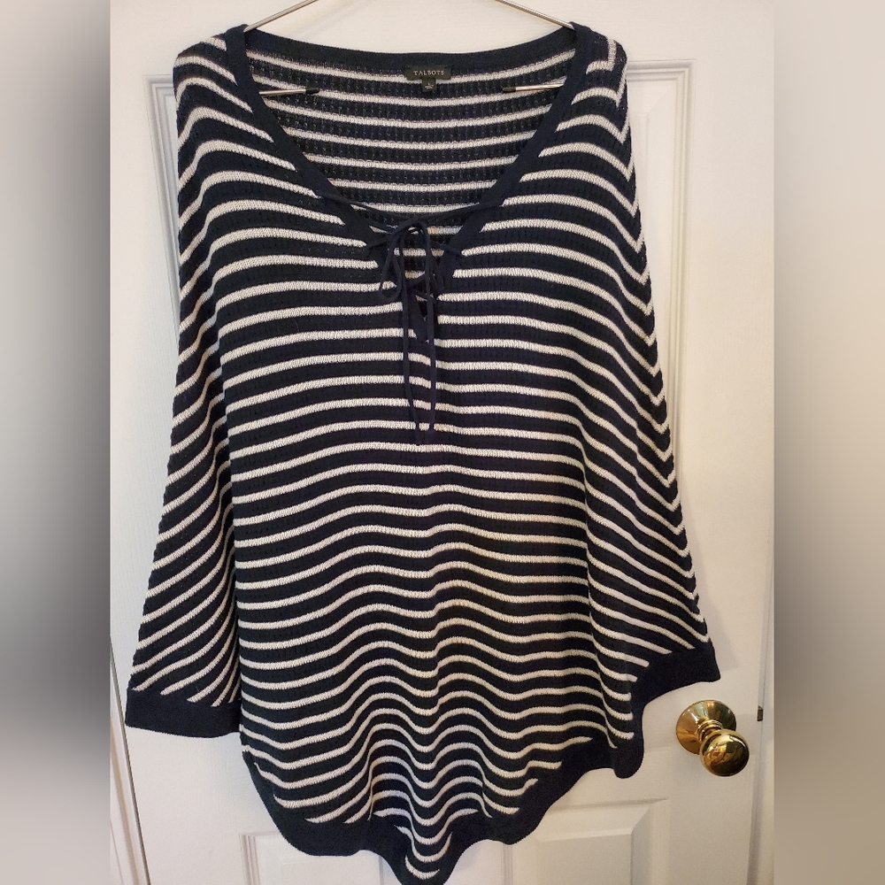 Talbots Knit Poncho Large.